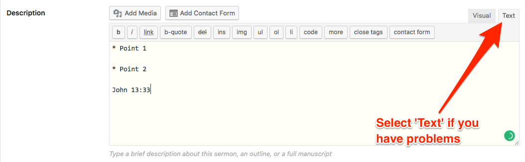 Sermon Description