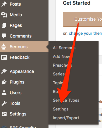 Setting up Sermon Manager