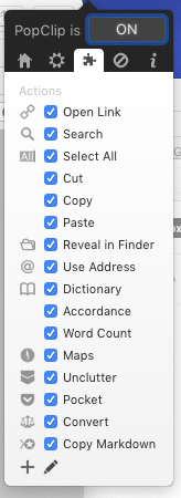 PopClip Plugins